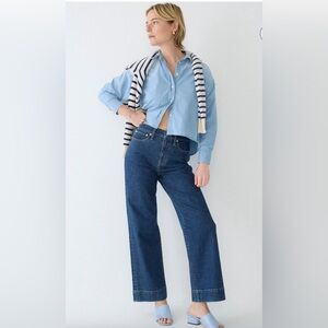 NWOT J Crew Slim wide-leg jean in bourbon wash size 34